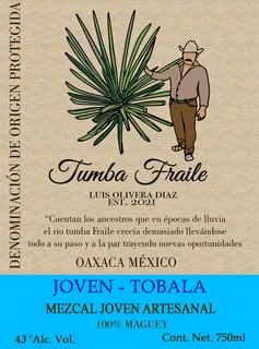 Etiqueta Frontal - Mezcal Tobalá 